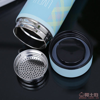 思晟创意英伦风保温杯 办公、户外、车载多场景适用，永康市荣雅玻璃制品厂直销
